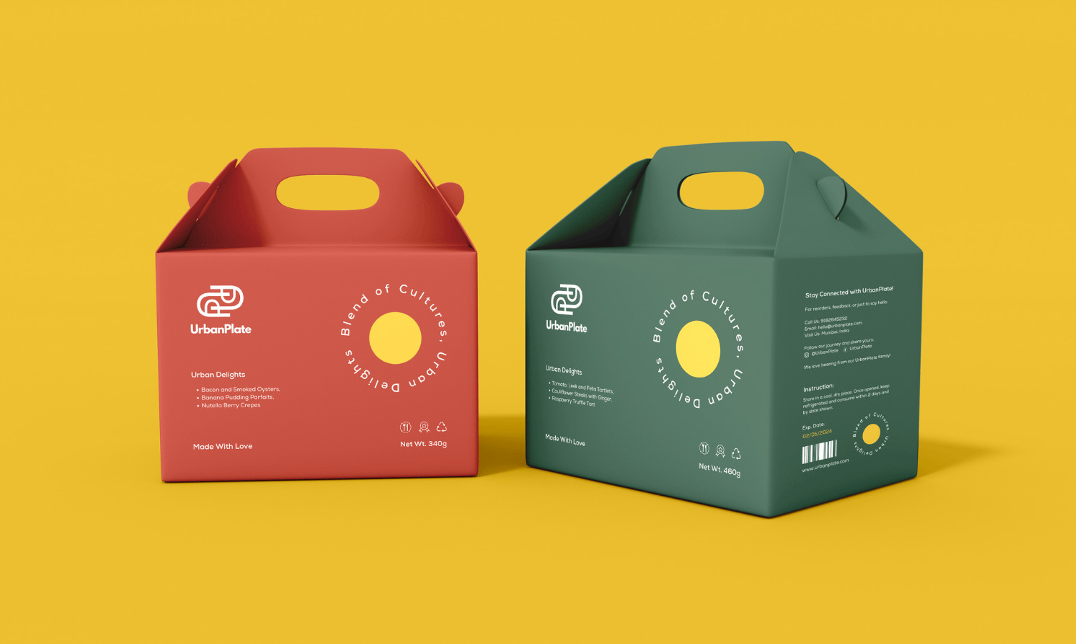 UrbanPlate Restaurant Brand Identity and Packaging by Shakshi Maheshwari