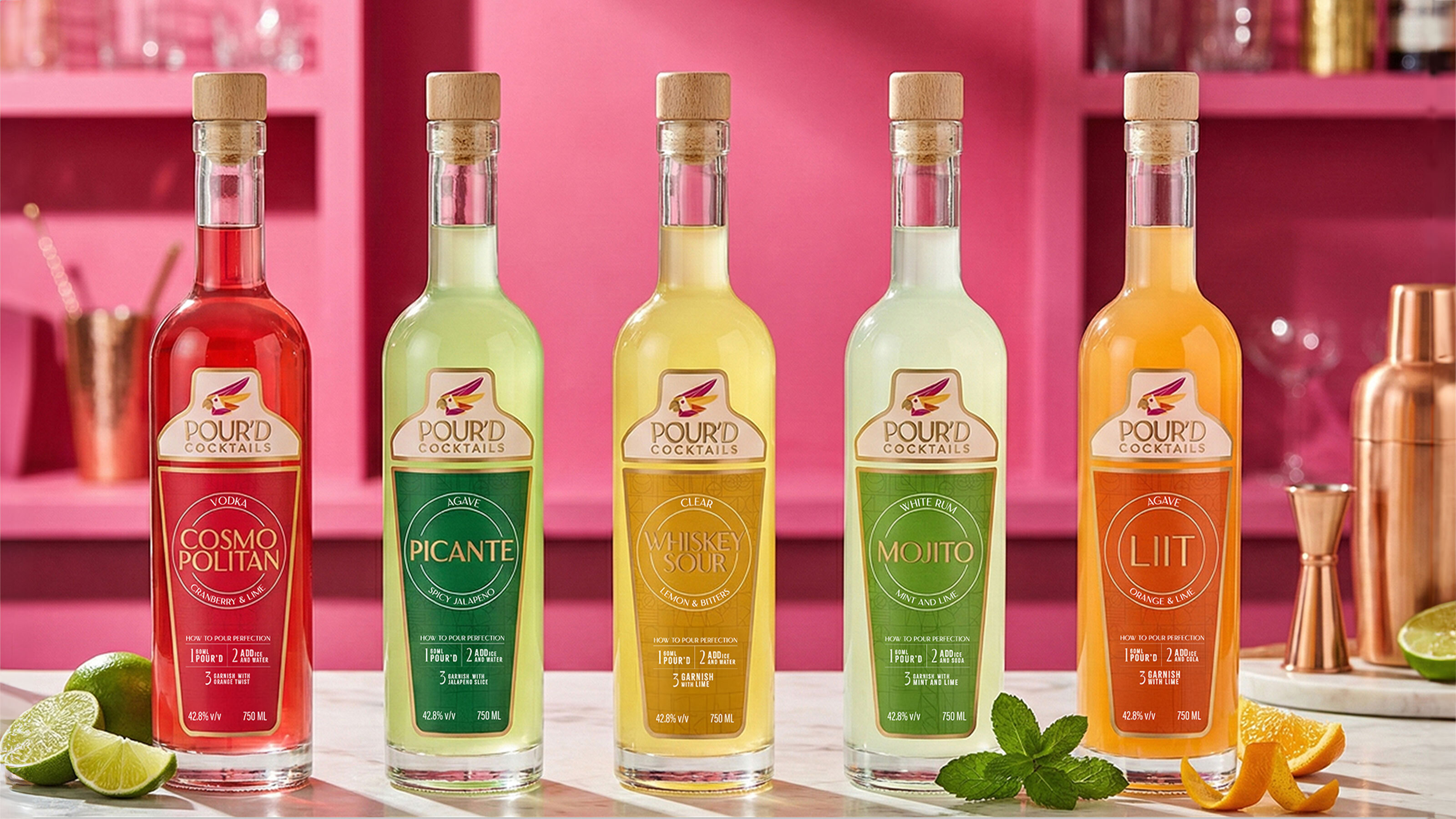 Studio Take Two Launches Pour’d as a Ready to Pour Cocktail Brand for Modern Home Entertaining