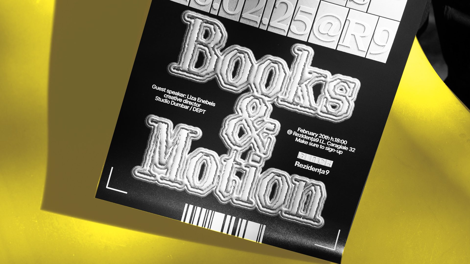 Glitch Library by Andrei Nicolescu Connects Visual Culture and Community Through a Playful and Evolving Brand Identity