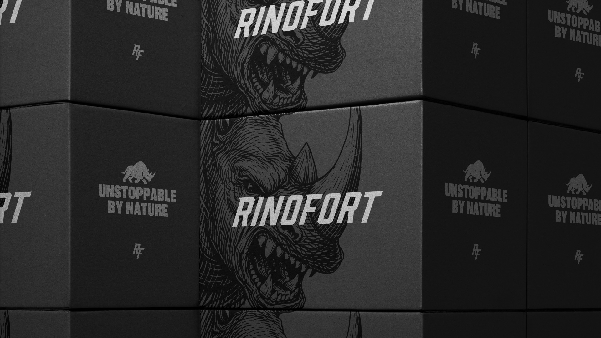 Rinofort — A Bold Minimal Identity for a Strength Driven Fitness Brand by Industria Branding Co.