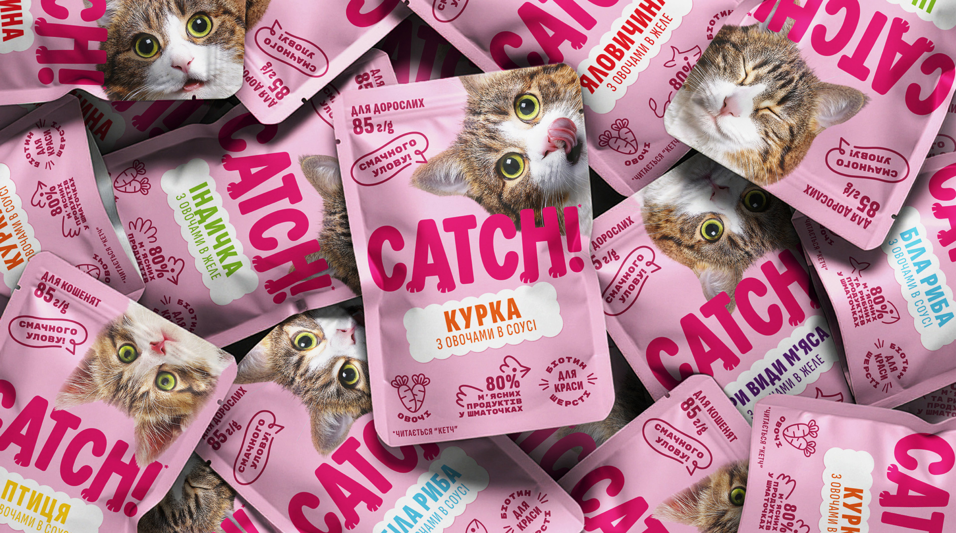 Dozen Agency Launches Catch! as a Playful Cat Food Brand Designed to Spark Joy on the Shelf