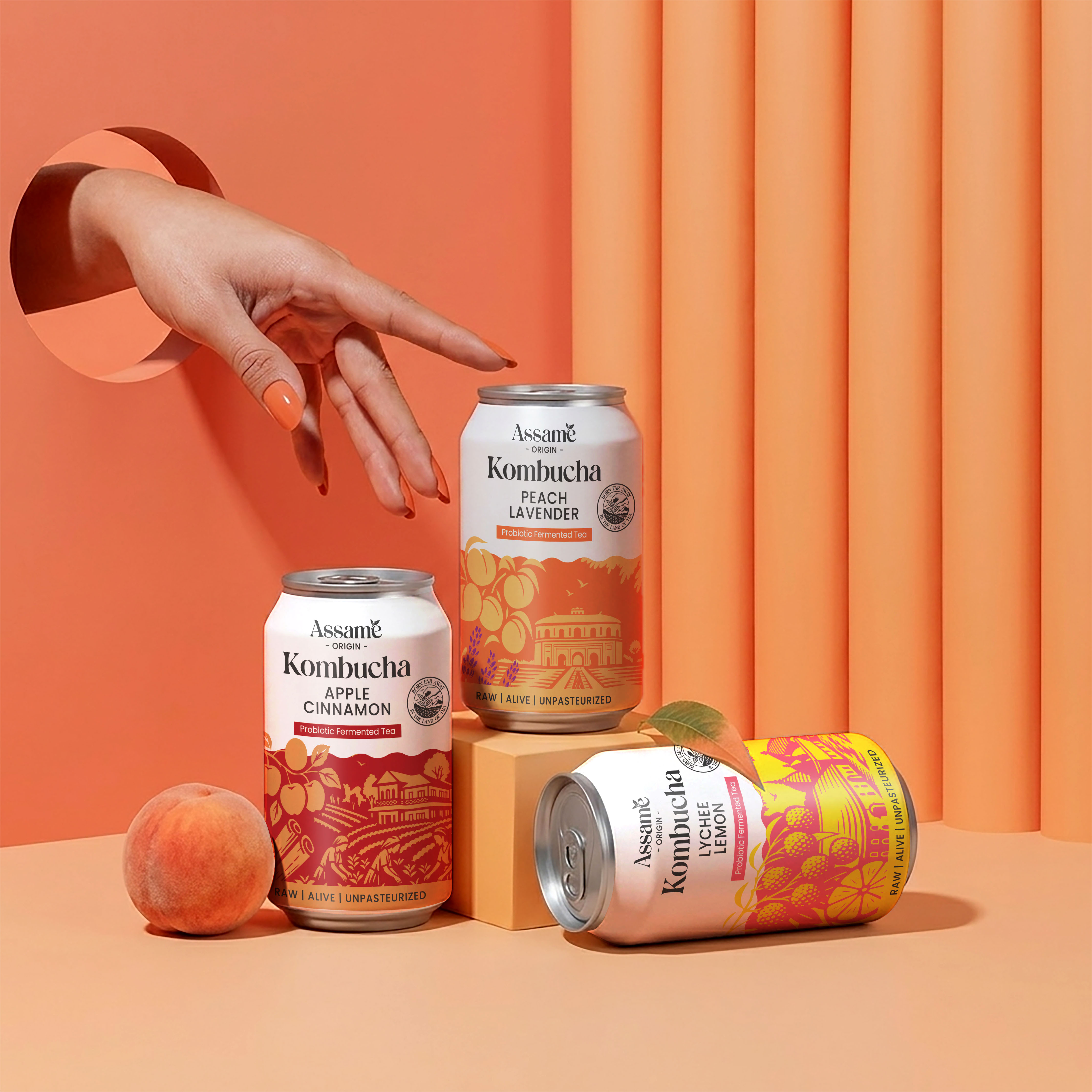 Sorted Branding Develops Assame Kombucha as a Distinctive Packaging Design System Driven by Flavor LED Storytelling