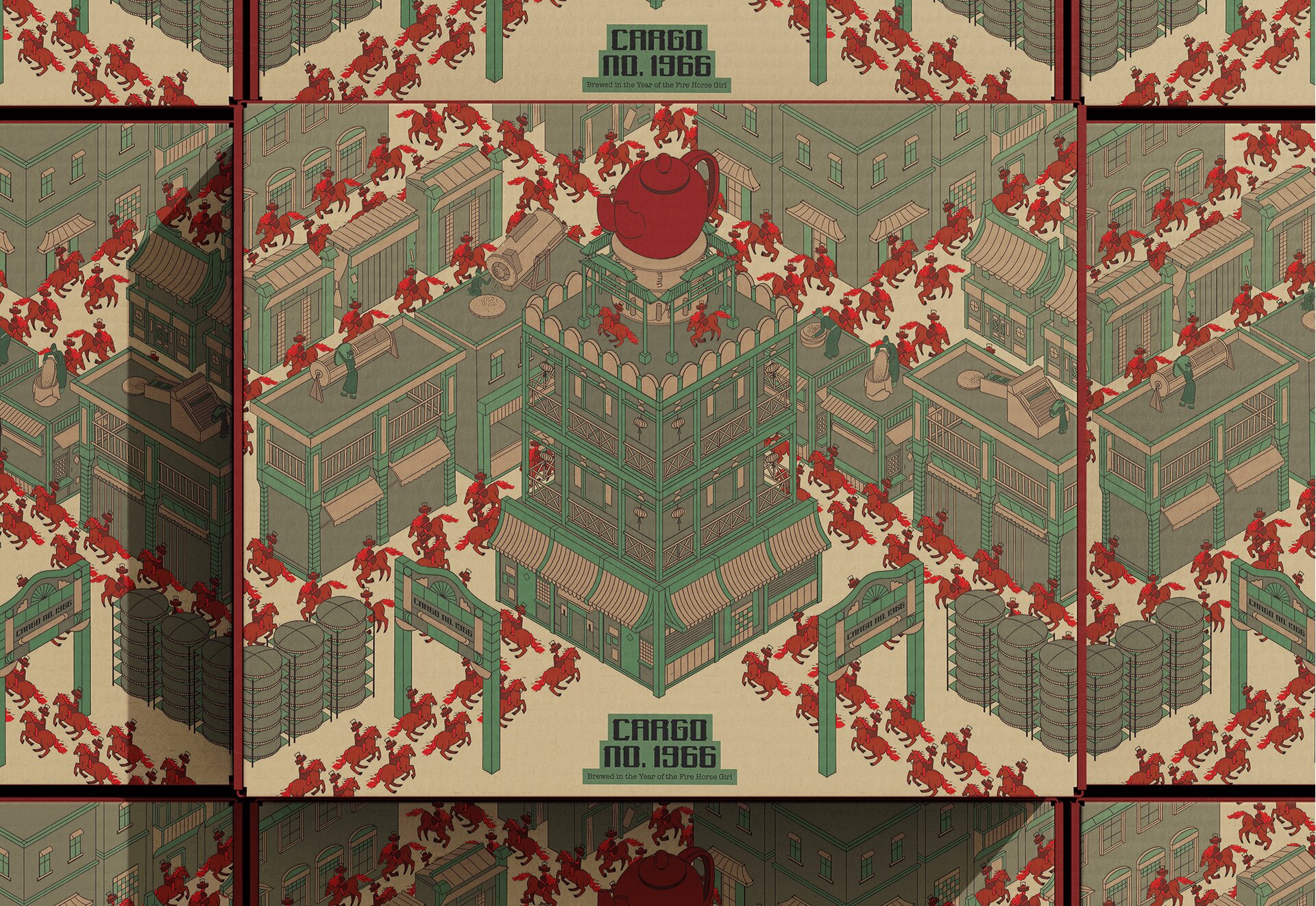 Cargo No. 1966  Premium Chinese Tea Packaging by Shweta