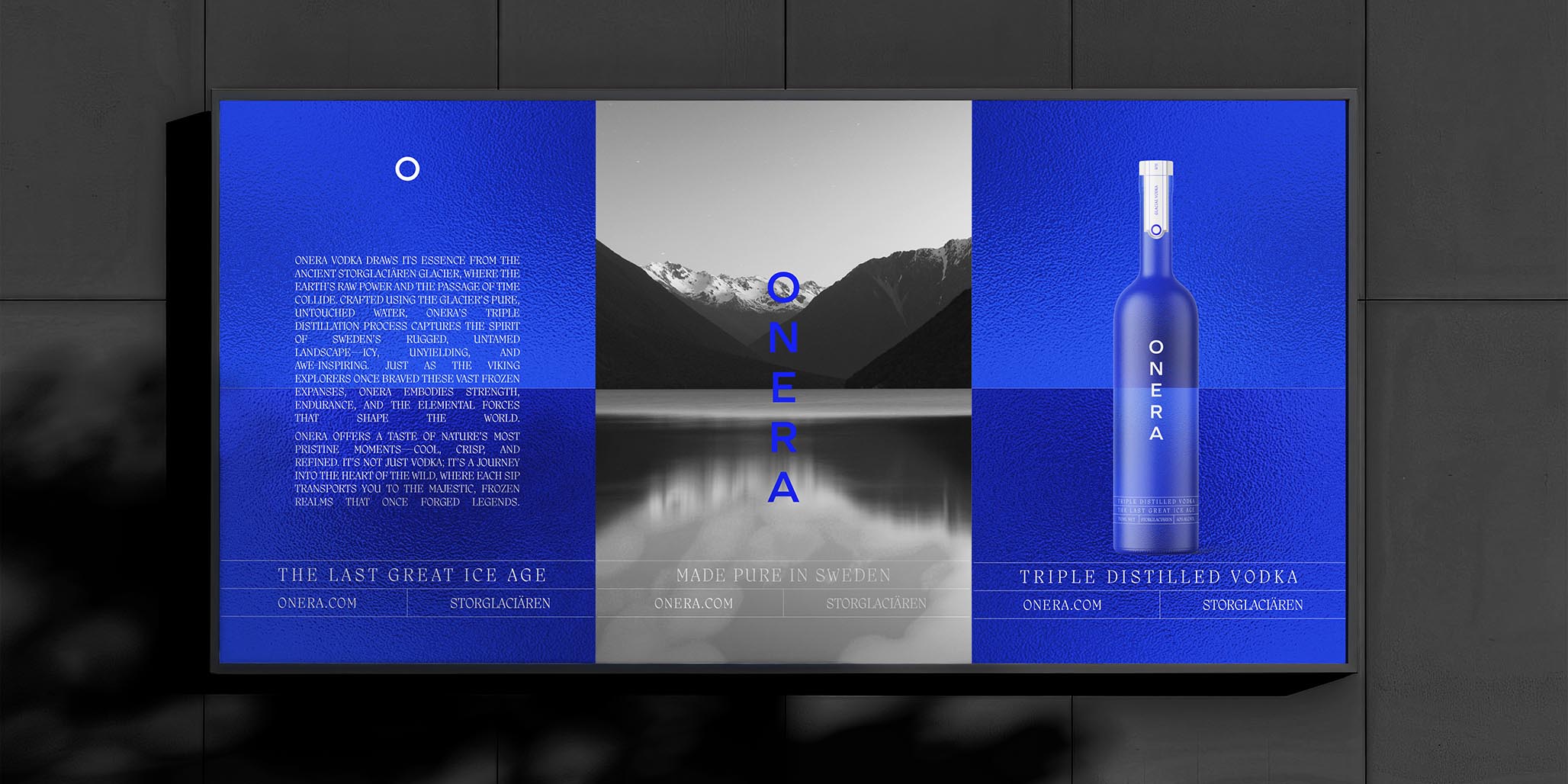 Percept Brand Design Agency Elevates Onera Vodka with a Refined Glacier Inspired Identity